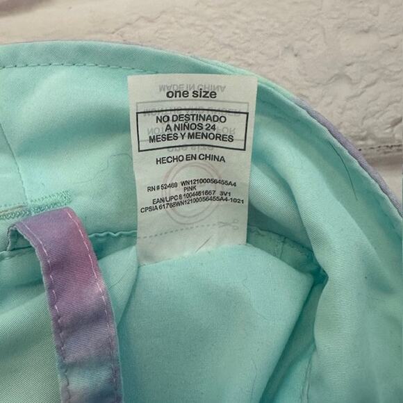 Toddler Girls 2T Calvin Klein Vest & Wonder Nation OS Hat Blue Yellow Pink - Picture 16 of 16